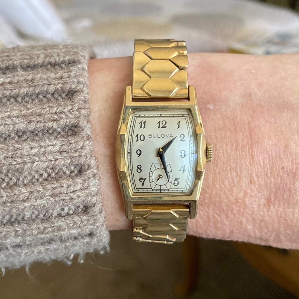 Vintage Bulova Link Bracelet Watch
